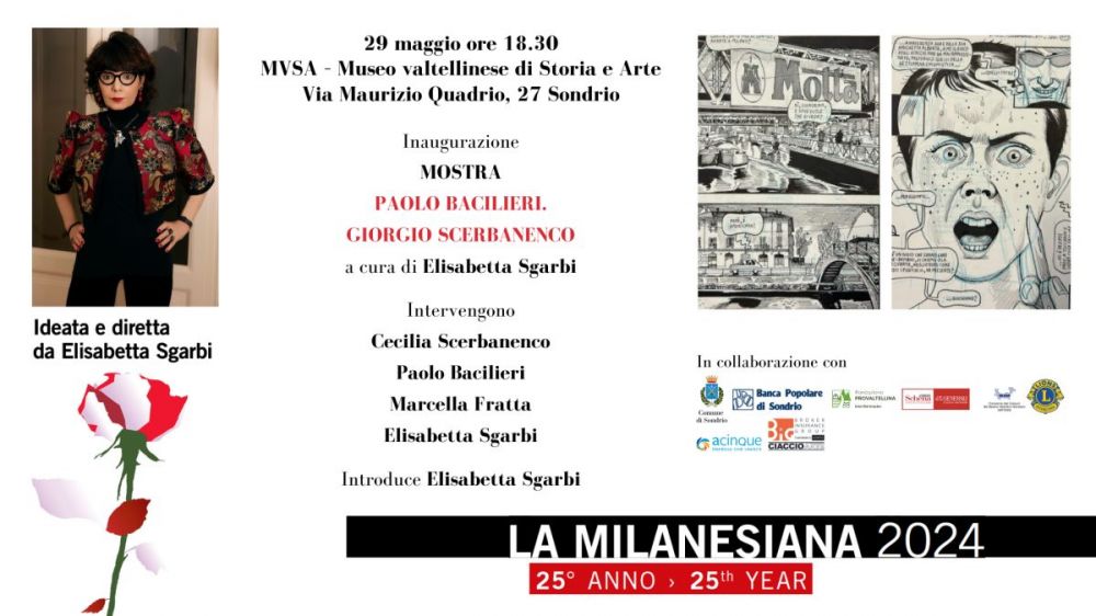"MILANESIANA" - La mostra “Paolo Bacilieri. Giorgio Scerbanenco” al Museo Valtellinese di Storia e Arte