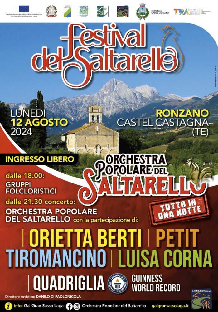 FESTIVAL DEL SALTARELLO con ORIETTA BERTI, PETIT e TIROMANCINO