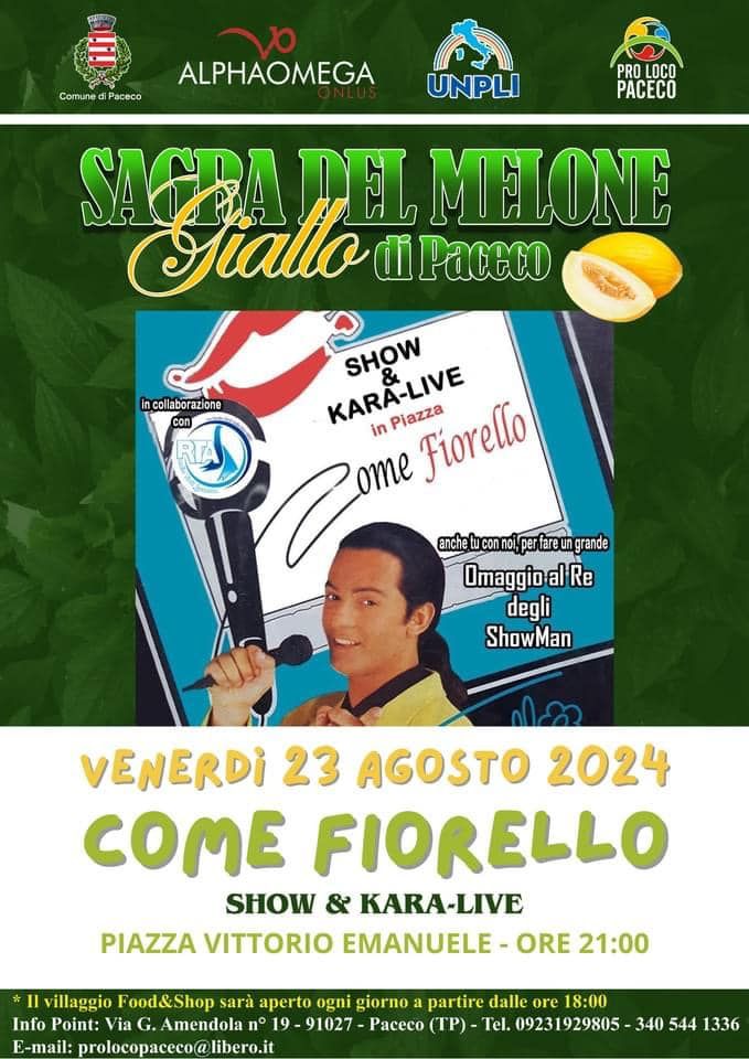 "COME FIORELLO" - LO SHOW DI SASA' TAIBI CONQUISTA PACECO